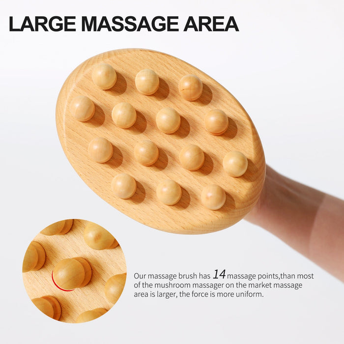 AiRelax AiRelax Wood Therapy Massage Tools,Wooden Massage Body Brush for Cellulite Remover,Itchy Skin Relief,Body Shaping,Professional Maderoterapia Kit