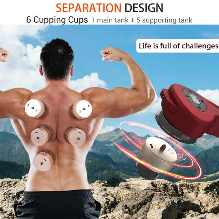 Electric Cupping Set with 6 Smart Cups C1